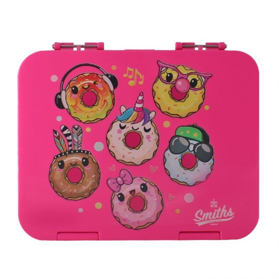 Red Donut Bento Lunch Box